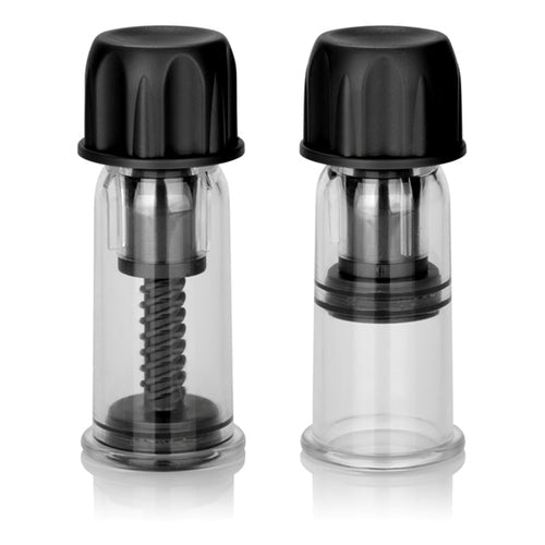 NIPPLE PLAY VACUUM TWIST SUCKERS BLACK - SE264505