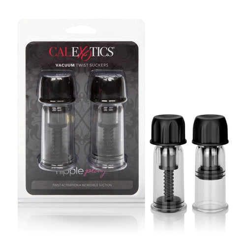 NIPPLE PLAY VACUUM TWIST SUCKERS BLACK - SE264505