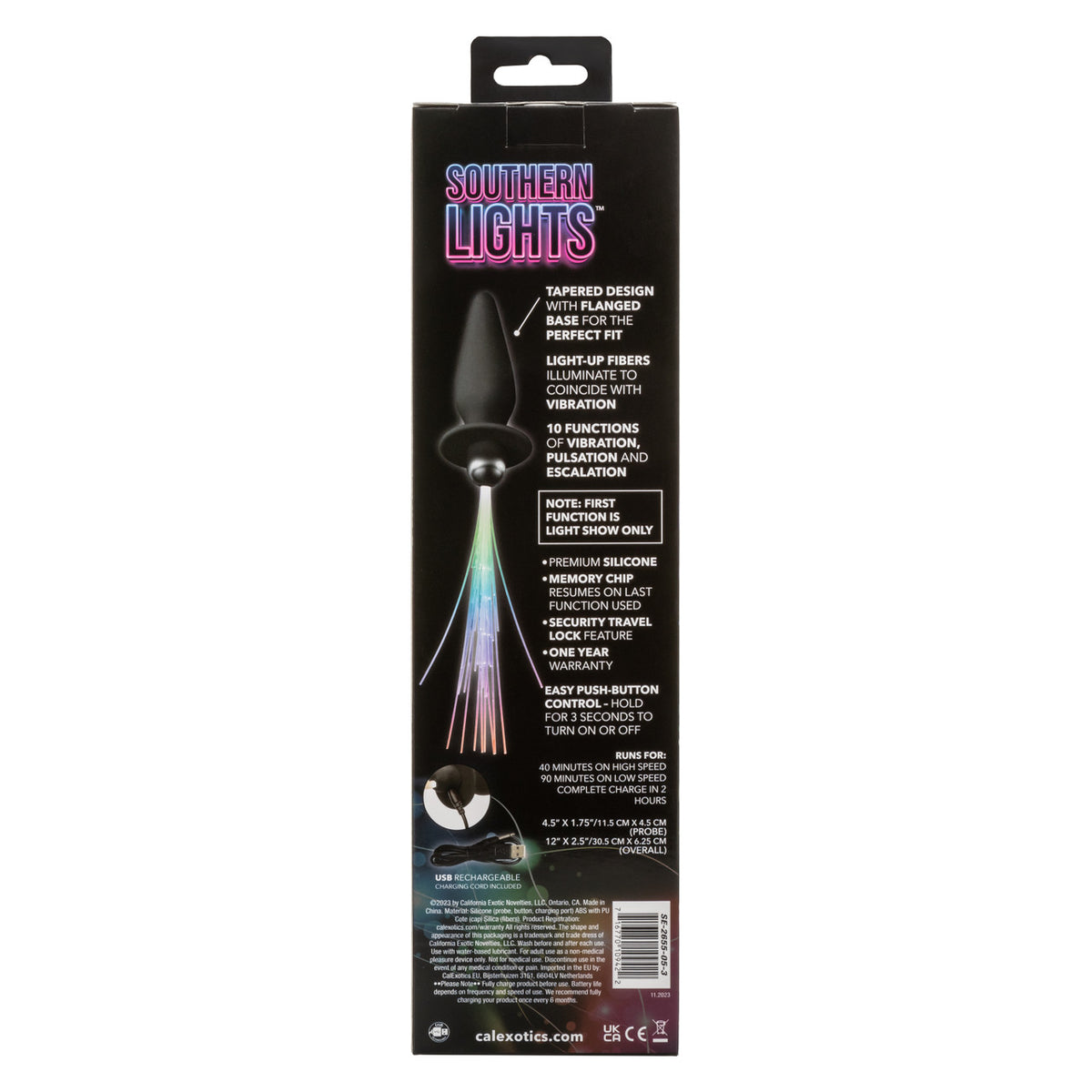 SOUTHERN LIGHTS ANAL PROBE BLACK - SE265505