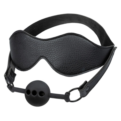 NOCTURNAL COLLECTION EYES MASK BREATHABLE BALL GAG - SE267804