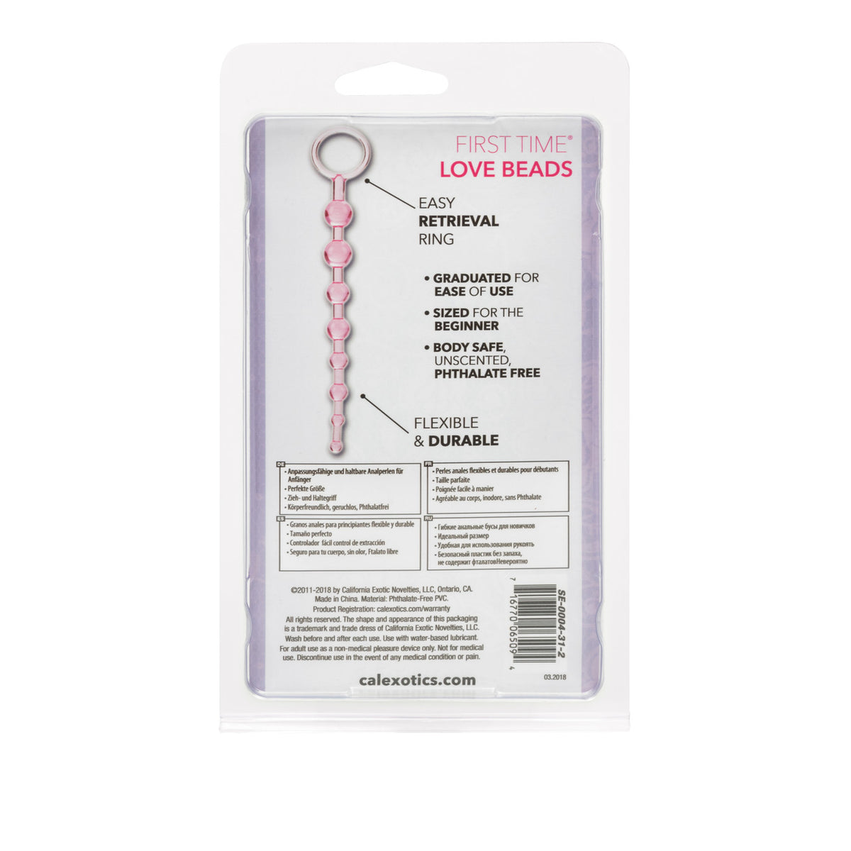FIRST TIME LOVE BEADS PINK - SE000431