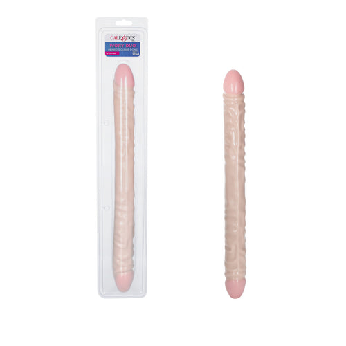 IVORY DUO 18IN VEINED DOUBLE DONG - SE019601