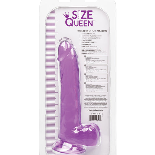 SIZE QUEEN 8IN PURPLE - SE026115