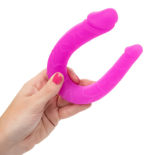 SILICONE DOUBLE DONG PURPLE AC/DC - SE031170