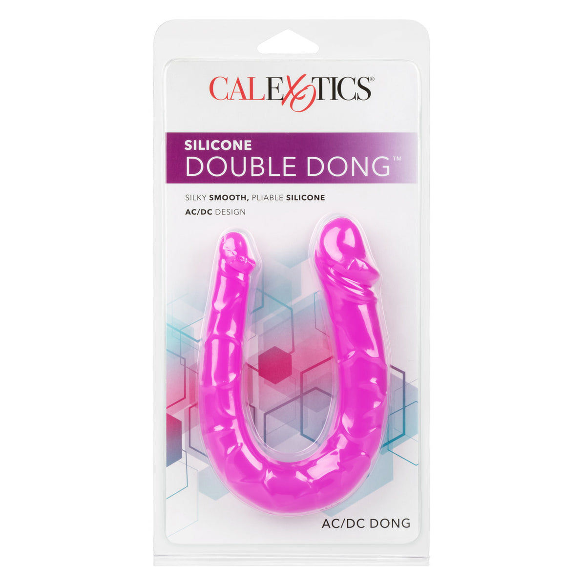 SILICONE DOUBLE DONG PURPLE AC/DC - SE031170