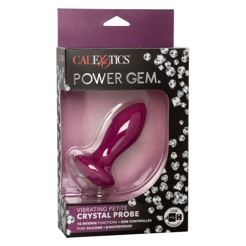 POWER GEM VIBRATING PETITE CRYSTAL PROBE- PURPLE - SE038507
