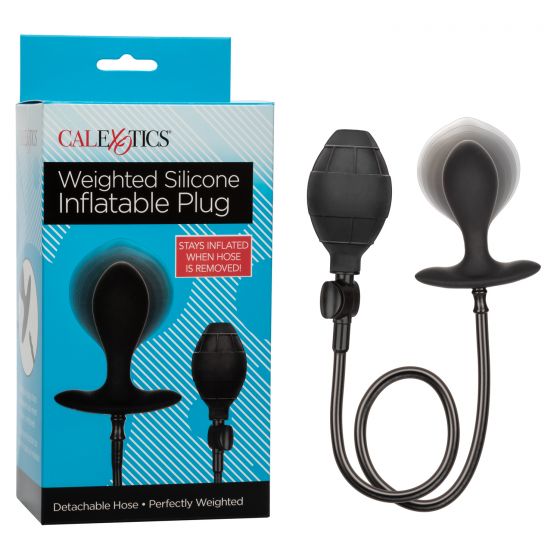 WEIGHTED SILICONE INFLATABLE BUTT PLUG - SE042910