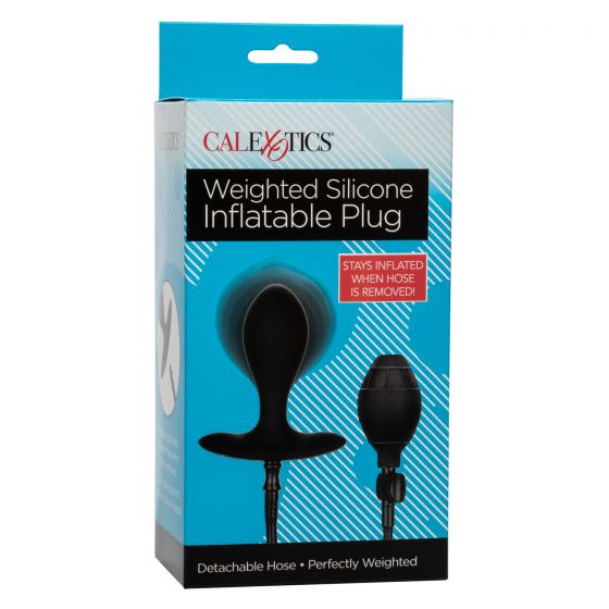 WEIGHTED SILICONE INFLATABLE BUTT PLUG - SE042910