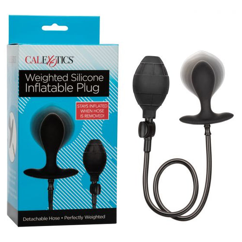 WEIGHTED SILICONE INFLATABLE BUTT PLUG - SE042910