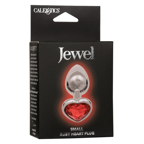 JEWEL SMALL RUBY HEART PLUG - SE043835