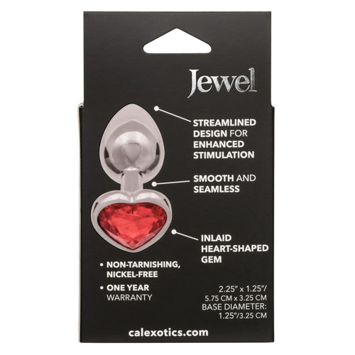 JEWEL SMALL RUBY HEART PLUG - SE043835