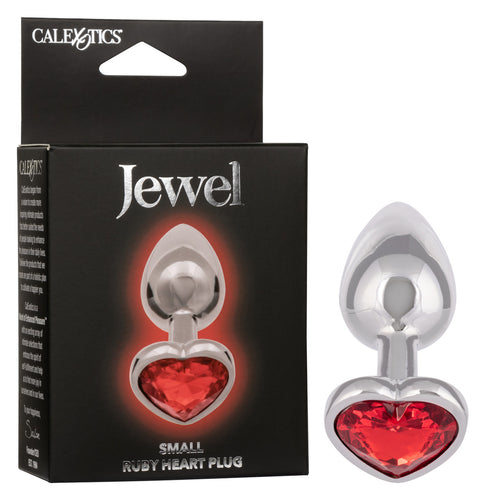 JEWEL SMALL RUBY HEART PLUG - SE043835