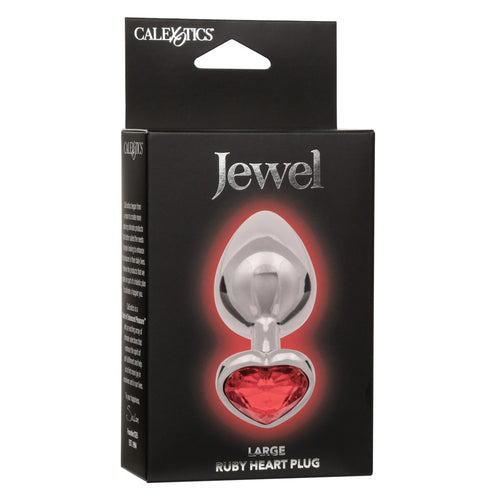 JEWEL LARGE RUBY HEART PLUG - SE043840