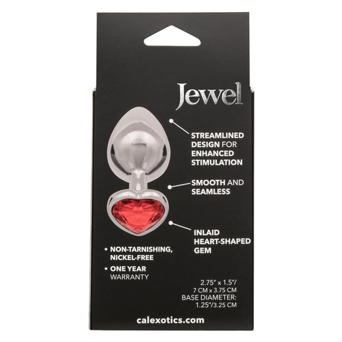 JEWEL LARGE RUBY HEART PLUG - SE043840
