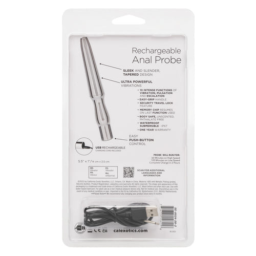 RECHARGEABLE ANAL PROBE SILVER - SE052420