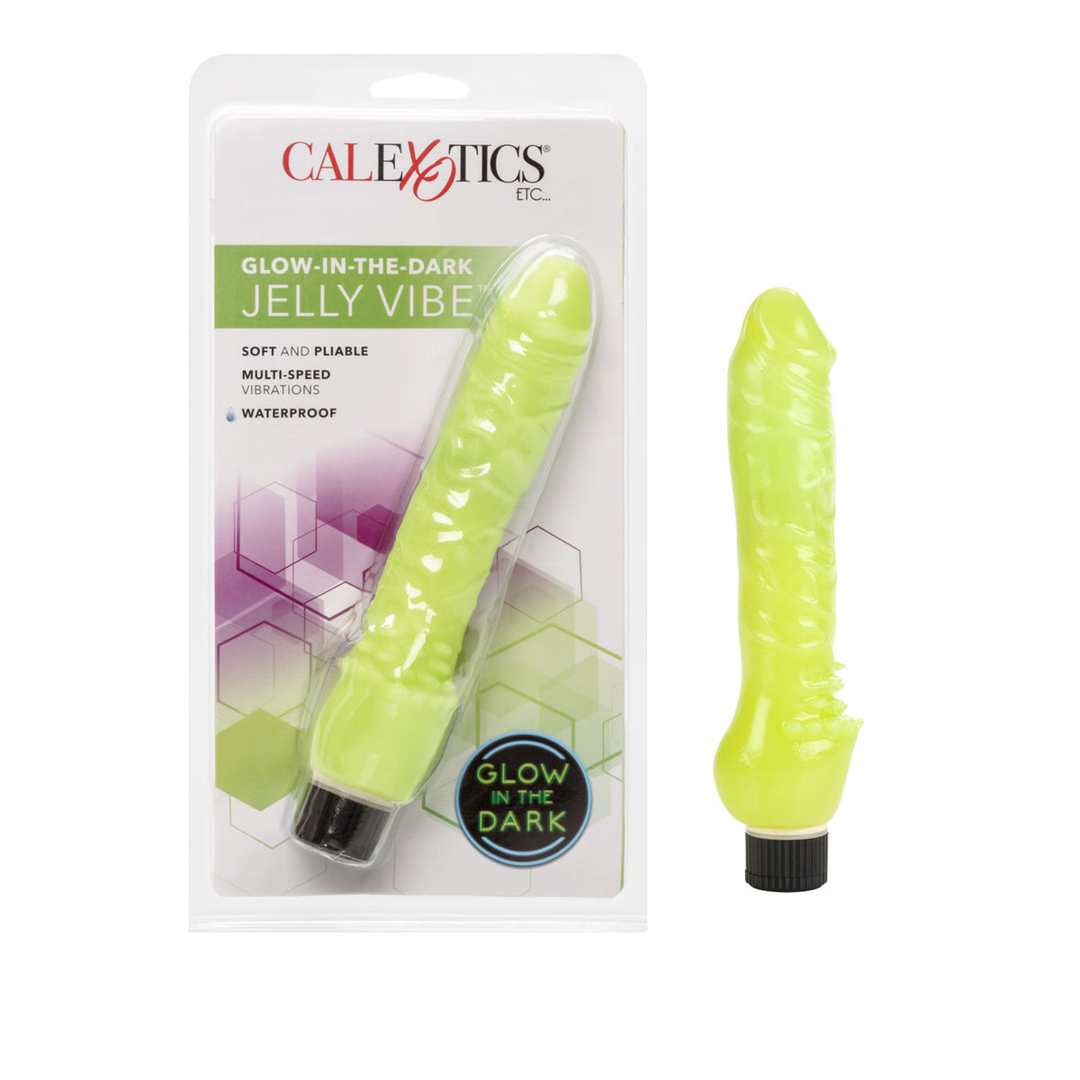GLOW IN THE DARK JELLY PENIS GREEN - SE064110
