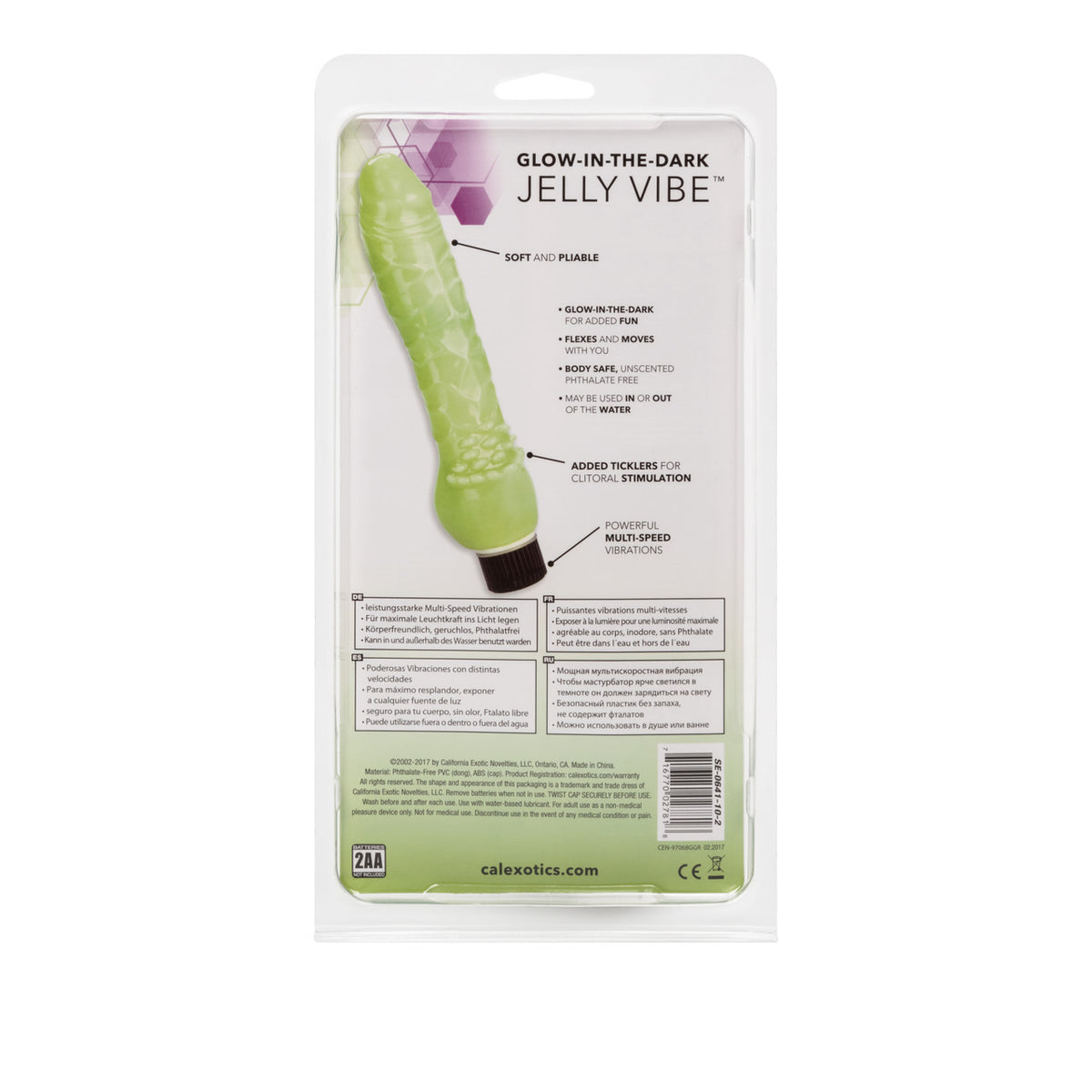 GLOW IN THE DARK JELLY PENIS GREEN - SE064110