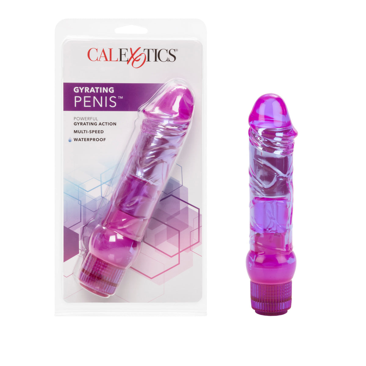 W/P CRYSTAL GYRATING PENIS - SE072714