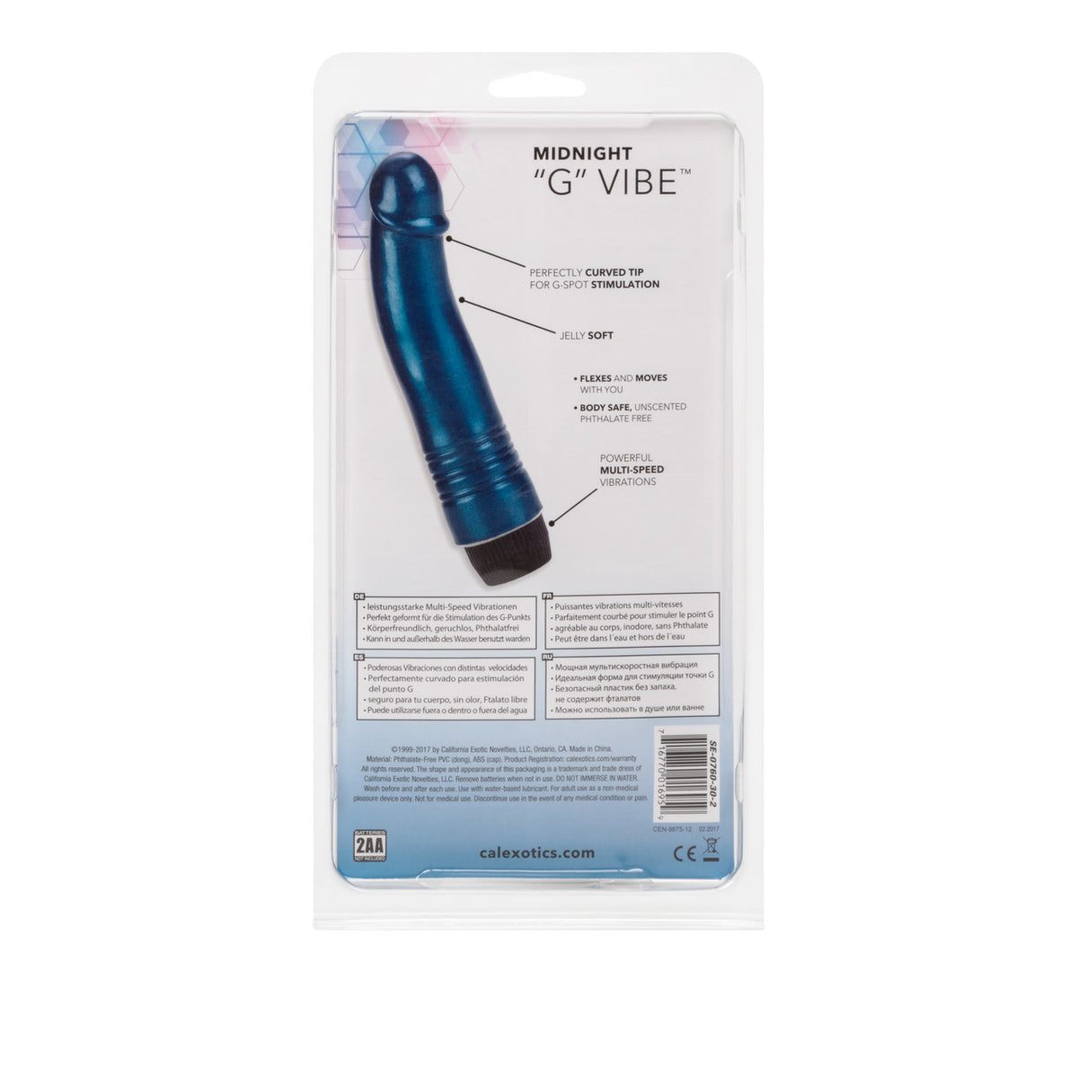 MIDNIGHT G SPOT VIBRATOR 6IN - SE076030