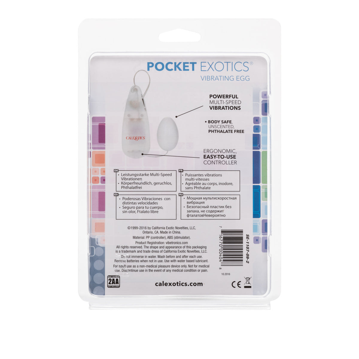 POCKET EXOTIC EGG IVORY MULTI SPEED - SE110709