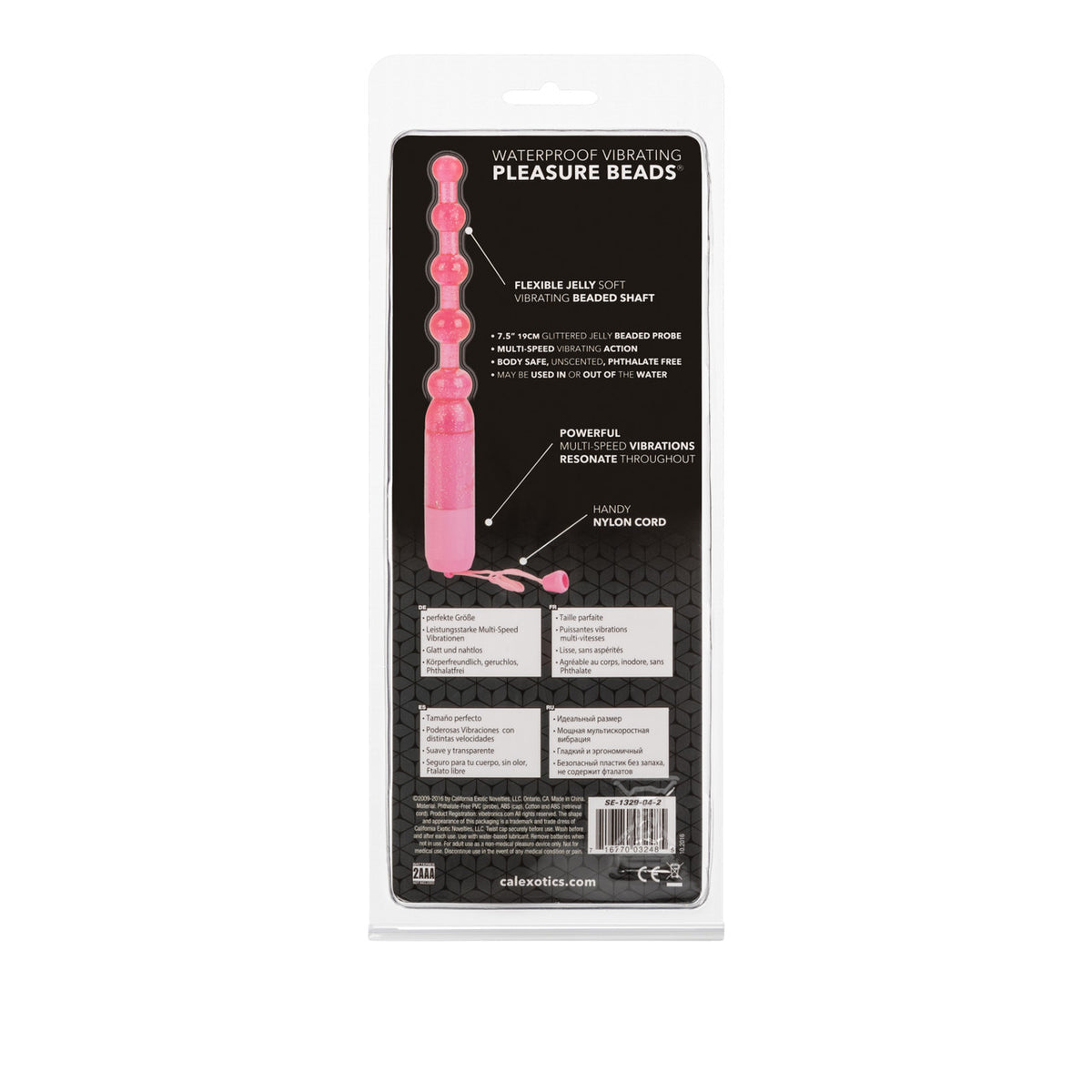PLEASURE BEADS VIB. W/P PINK - SE132904