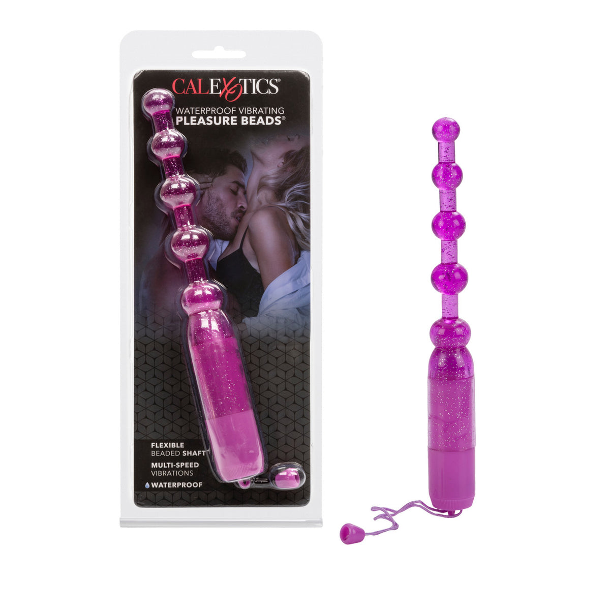 PLEASURE BEADS VIB. W/P PURPLE - SE132914