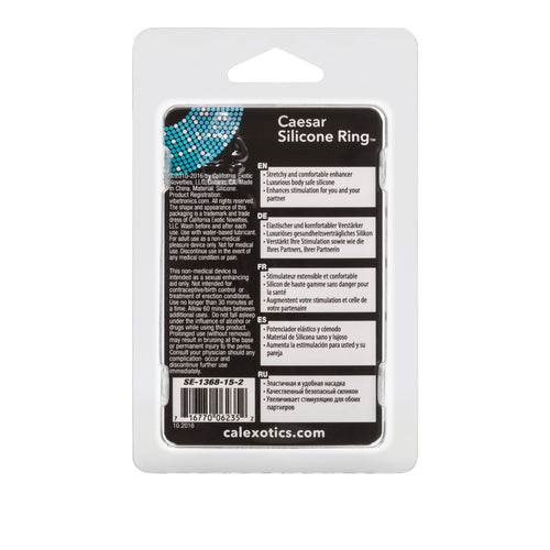 ADONIS SILICONE RING CAESAR BLACK - SE136815