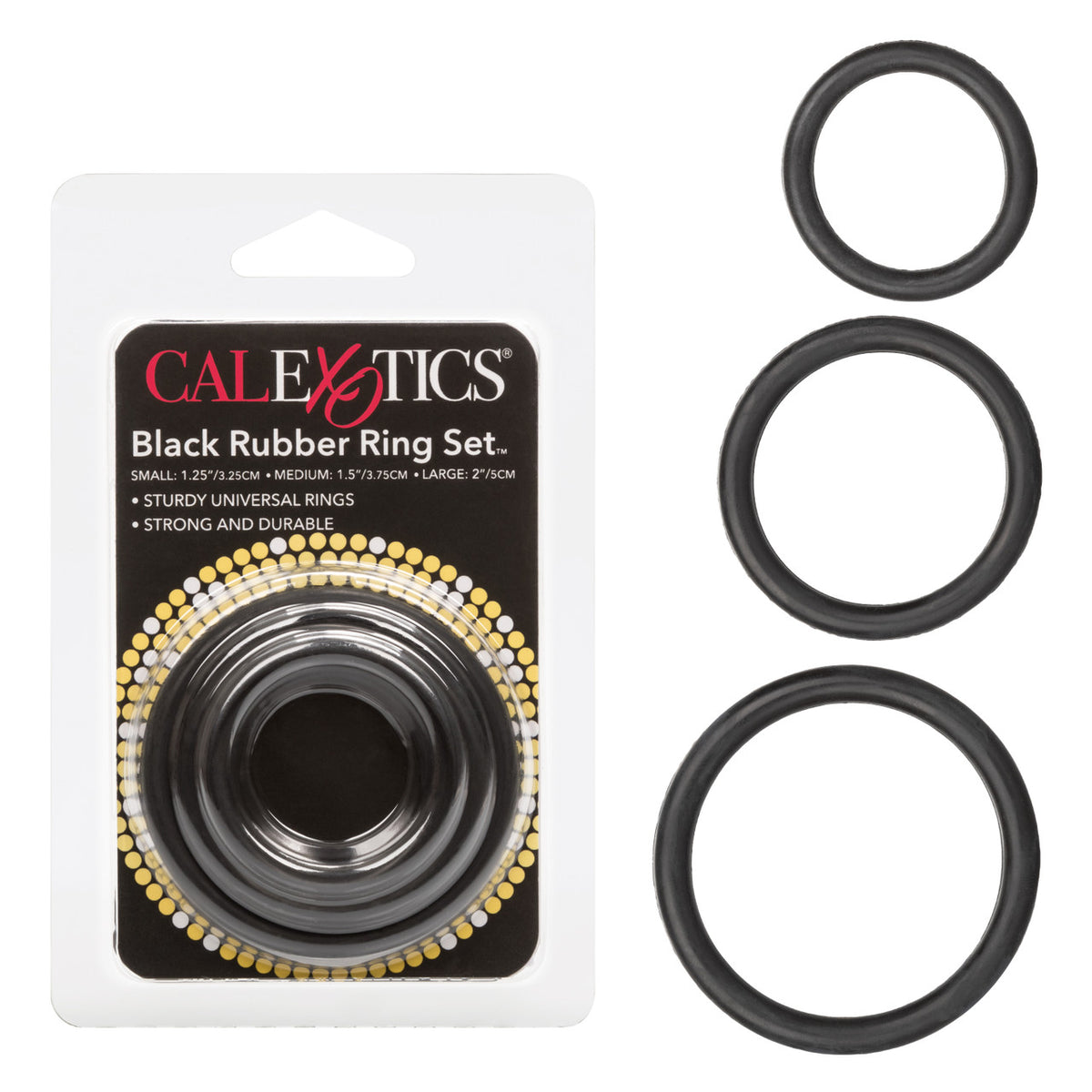 RUBBER RING BLACK 3PC SET - SE140703