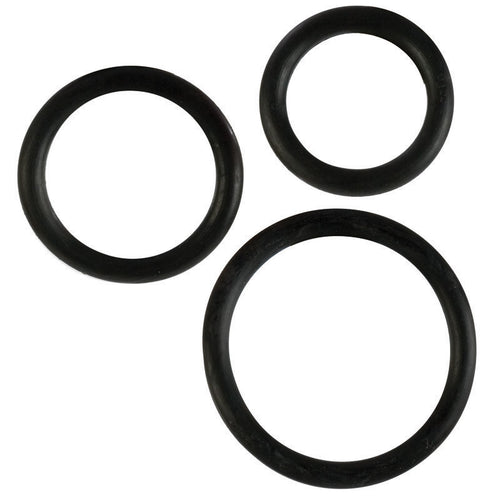 RUBBER RING BLACK 3PC SET - SE140703