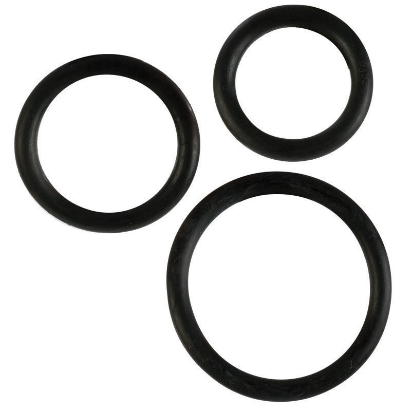 RUBBER RING BLACK 3PC SET - SE140703