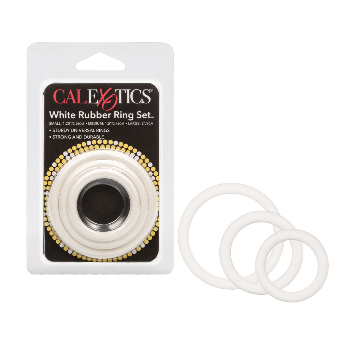 RUBBER RING WHITE 3PC SET - SE140709