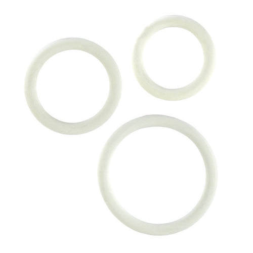 RUBBER RING WHITE 3PC SET - SE140709