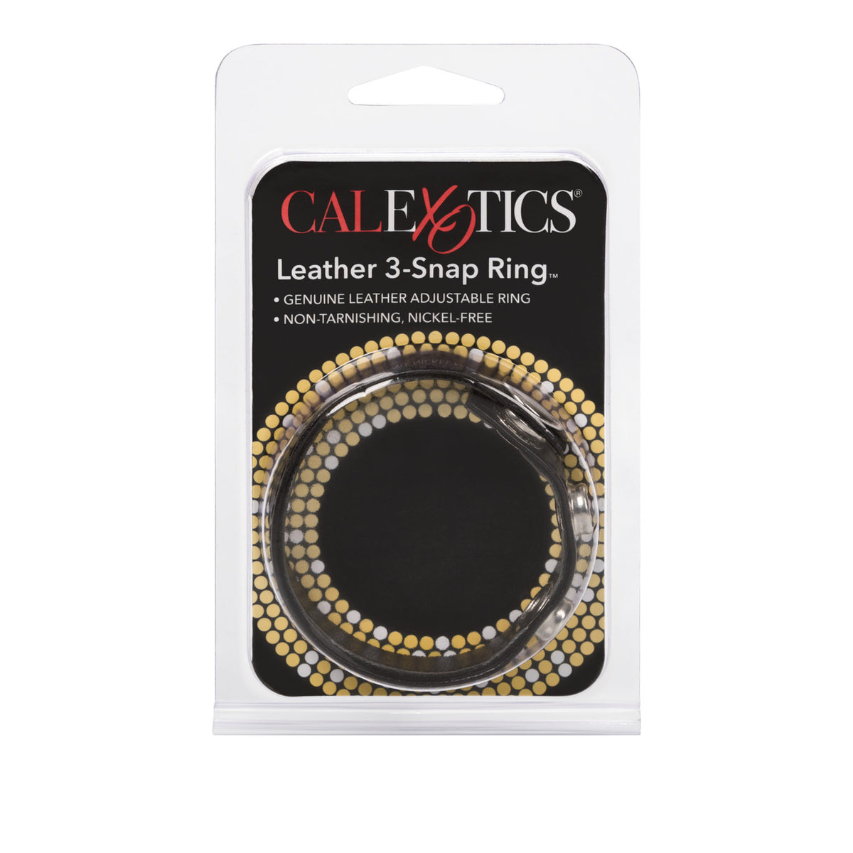 BLACK LEATHER RING - SE141103