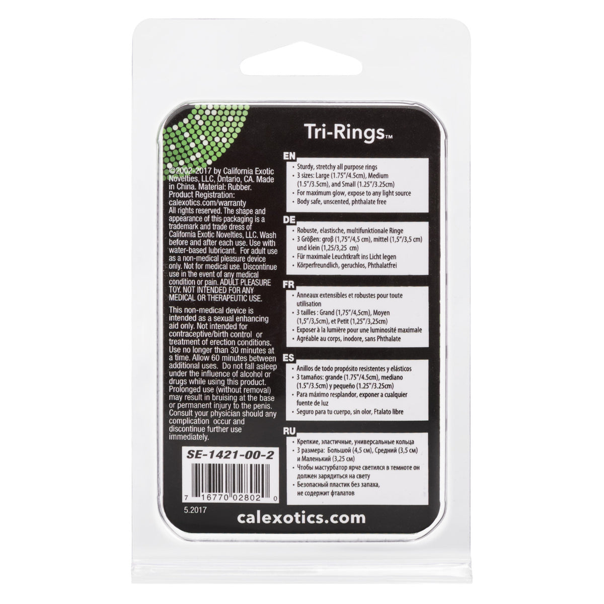 TRI RINGS GLOW IN THE DARK - SE142100
