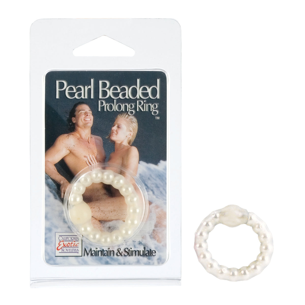PEARL BEAD PROLONG RING WHITE - SE142522