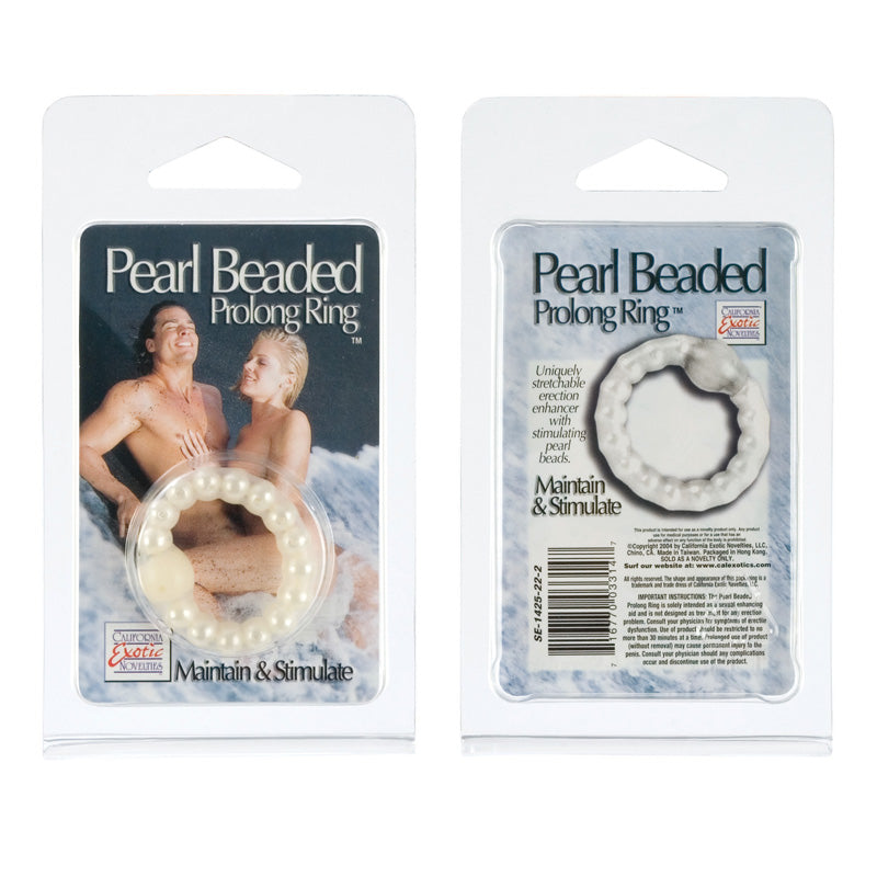 PEARL BEAD PROLONG RING WHITE - SE142522