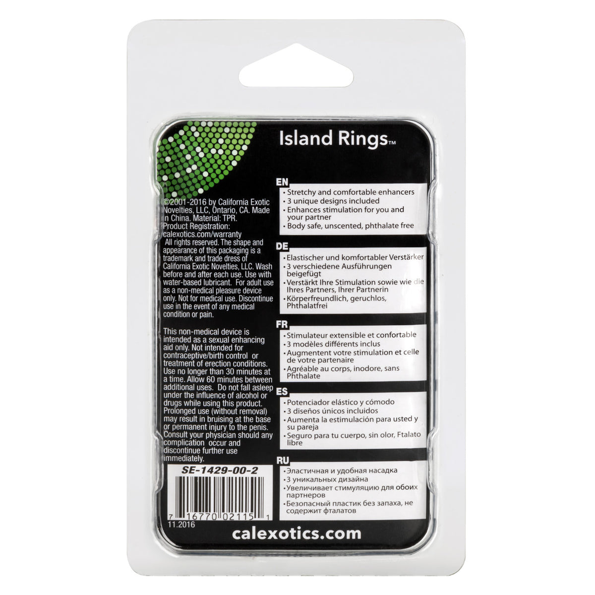 ISLAND RINGS-CLEAR - SE142900