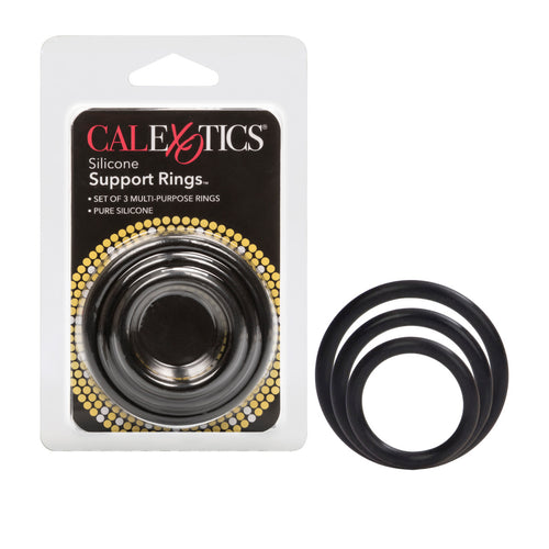 SILICONE SUPPORT RINGS BLACK - SE145525