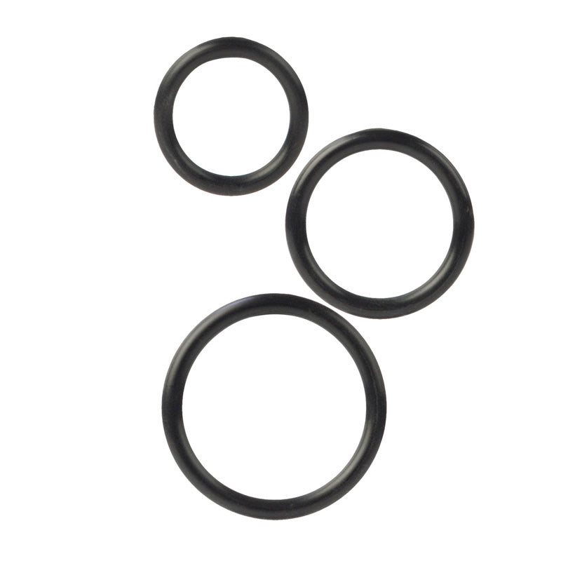 SILICONE SUPPORT RINGS BLACK - SE145525