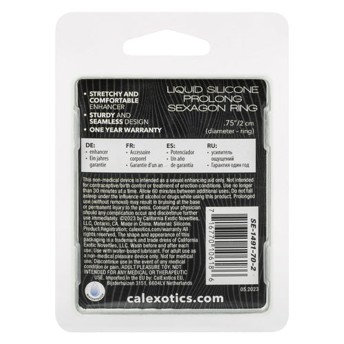 ALPHA LIQUID SILICONE PROLONG SEXAGON RING - SE149170