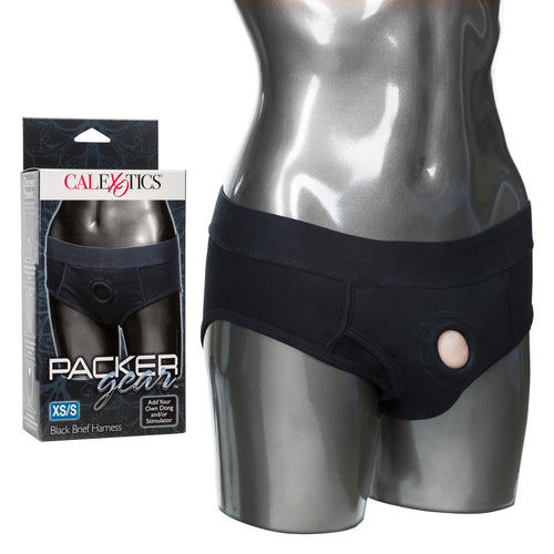 PACKER GEAR BLACK BRIEF HARNESS XS/S - SE157505