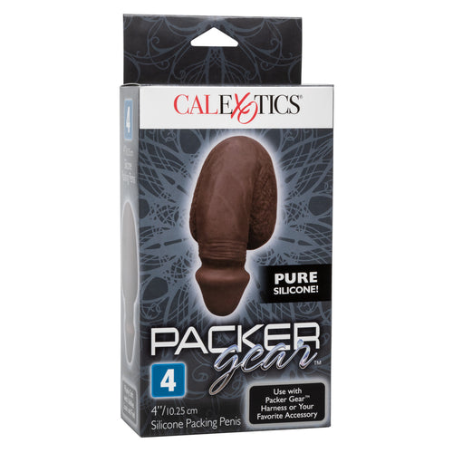 PACKER GEAR BLACK PACKING PENIS 4IN SILICONE - SE158035