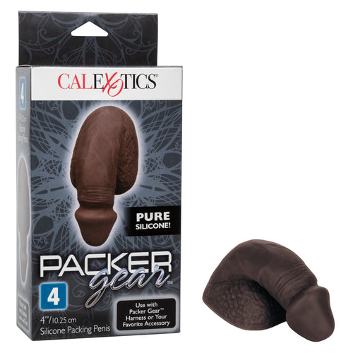 PACKER GEAR BLACK PACKING PENIS 4IN SILICONE - SE158035