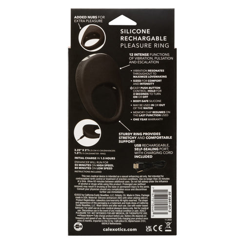 SILICONE RECHARGEABLE PLEASURE RING - SE184107