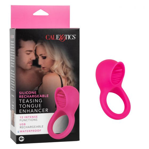 SILICONE RECHARGEABLE TEASING TONGUE ENHANCER - SE184170