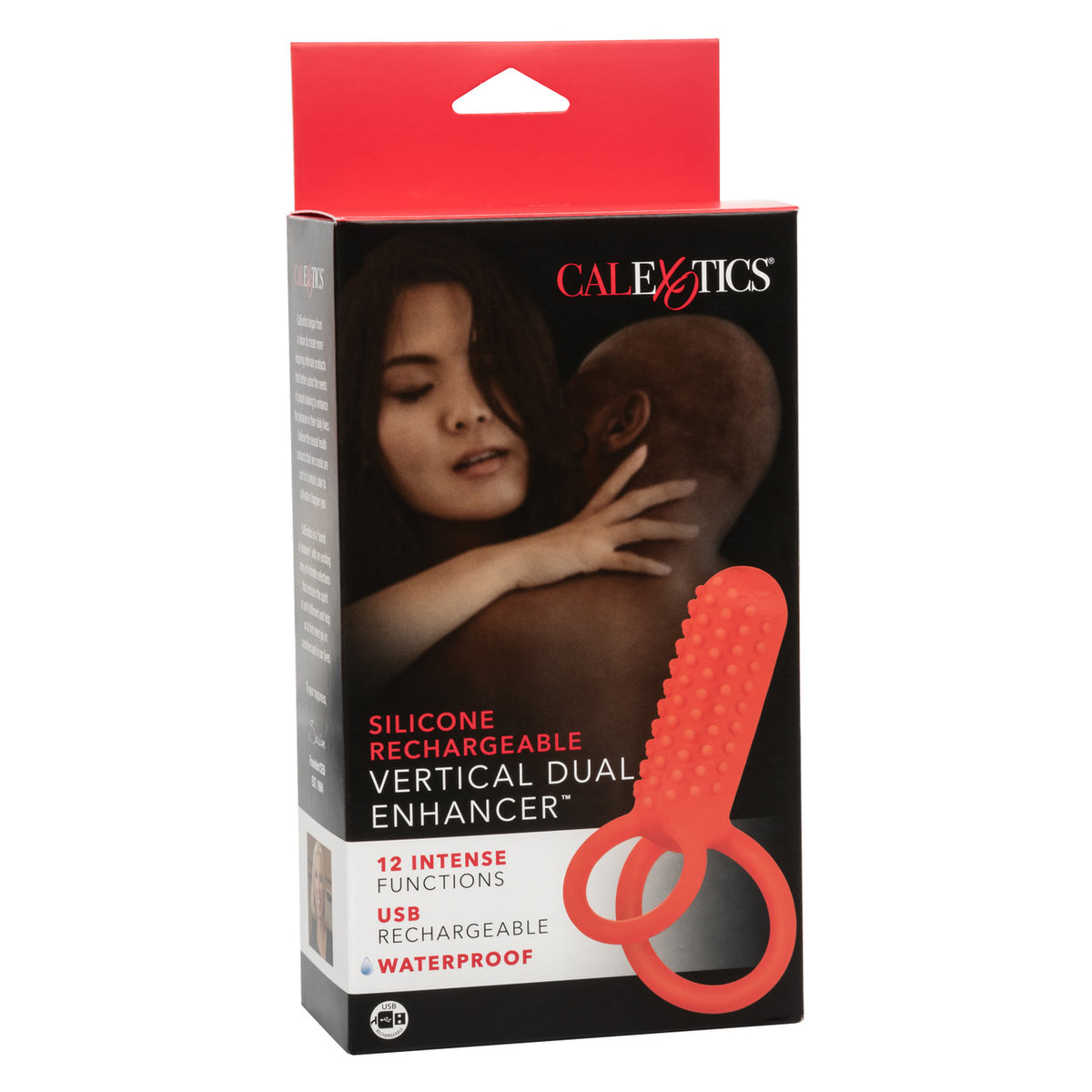 SILICONE RECHARGEABLE VERTICAL DUAL ENHANCER - SE184340