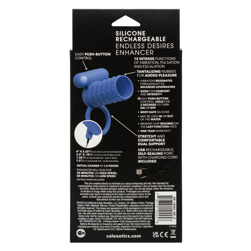 SILICONE RECHARGEABLE ENDLESS DESIRES ENHANCER - SE184430