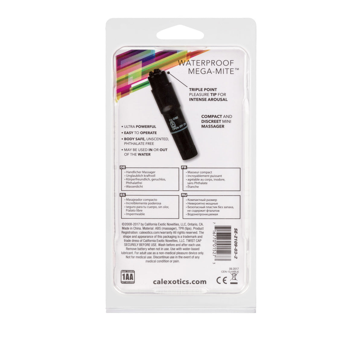 MEGA MITE-BLACK(W/PROOF) - SE210903