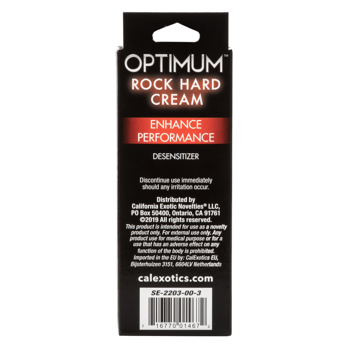 OPTIMUM ROCK HARD CREAM 2 OZ (PACKAGED) - SE220300