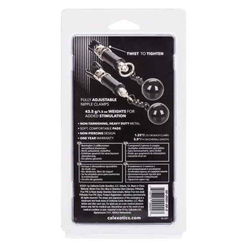 NIPPLE GRIPS WEIGHTED TWIST NIPPLE CLAMPS - SE255120